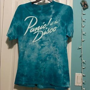 Panic! At the disco! T shirt Blue Tye dye